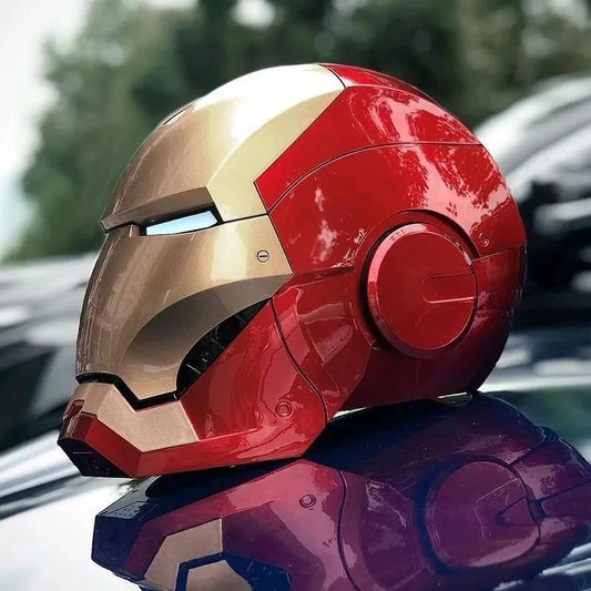 Casco eléctrico/manual de Iron Man 1:1 🎁🔥 - FRIKIVERSO